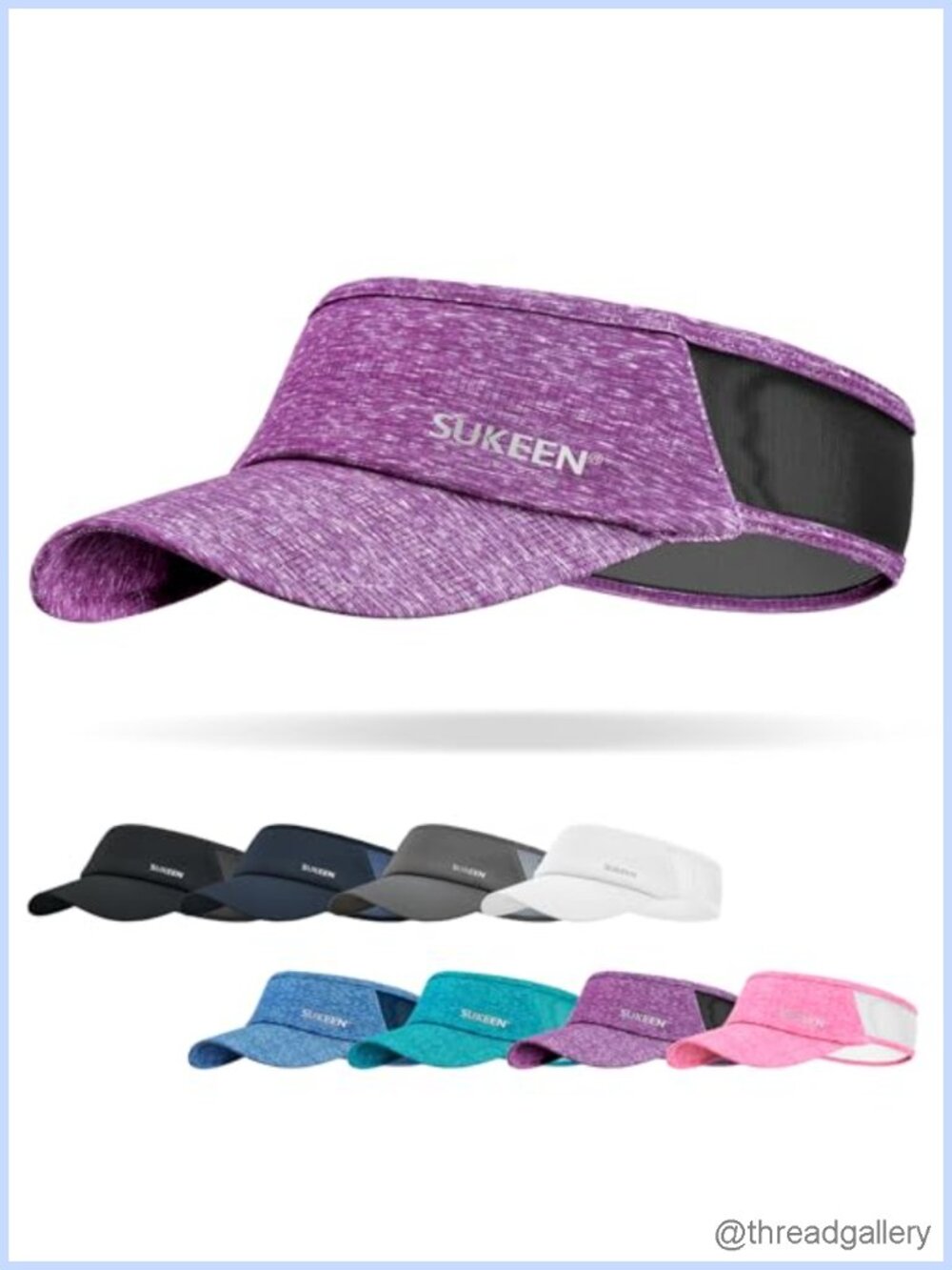 Lightweight UPF50+ Sports Sun Visor Stretchy Quick-Dry Sweatband